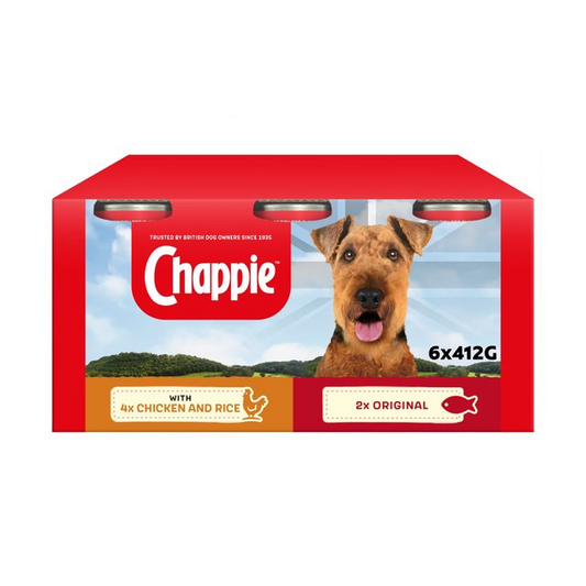 Chappie Mixed Selection Tinned Dog Food 6 x 412g - Pets Universe