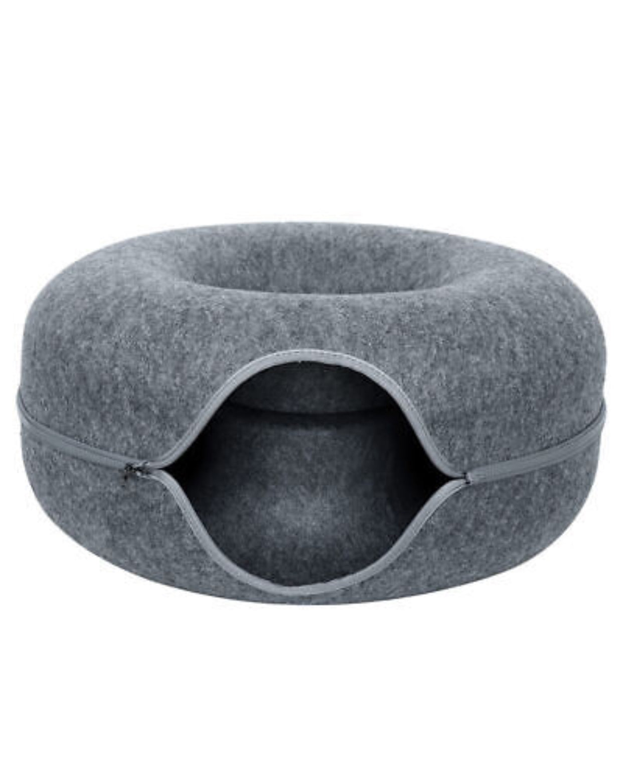 Cat Tunnel Detachable Scratch Resistant Donut Cat House Bed for Small Pets Rabbits, Kittens, and Dogs - Pets Universe