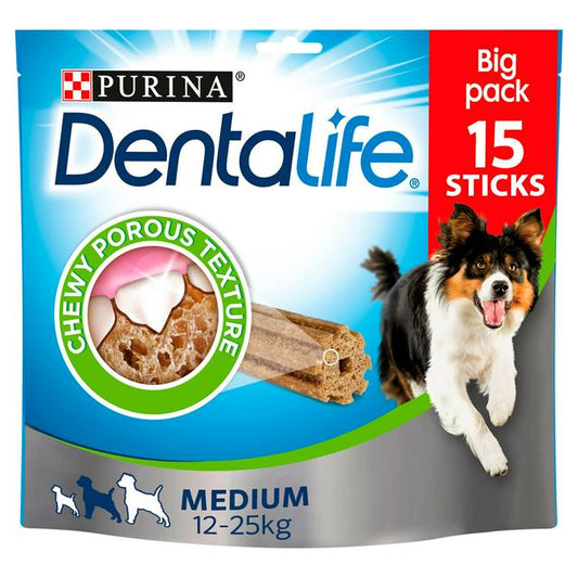 Dentalife Medium Dog Treat Dental Chew Stick x15 - Pets Universe