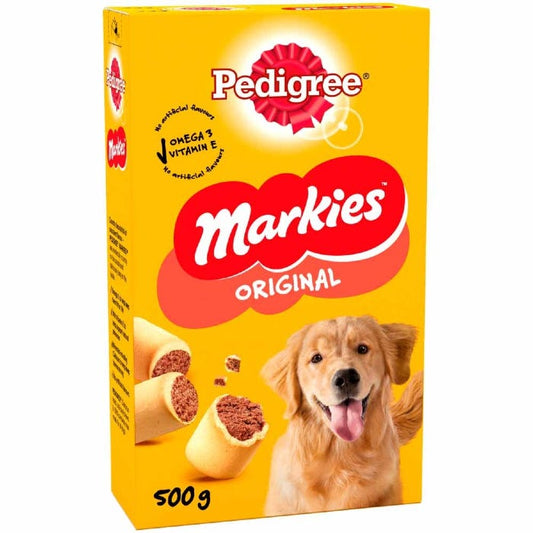 Pedigree Markies - Dog biscuit treats with marrowbone, for adult dogs 12x500g