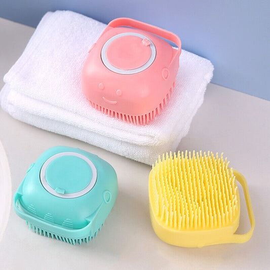 Bath Grooming Massage Handheld Scrub Brush for cats dogs - Pets Universe