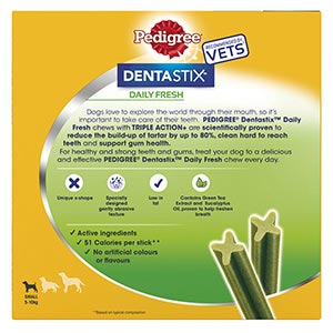 Pedigree Dentastix Fresh Adult Small Dog Treats 35 Pack 550g - Pets Universe