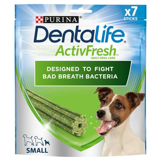 Dentalife Activfresh Small Dog Treat Dental Chew Stick x7 - Pets Universe